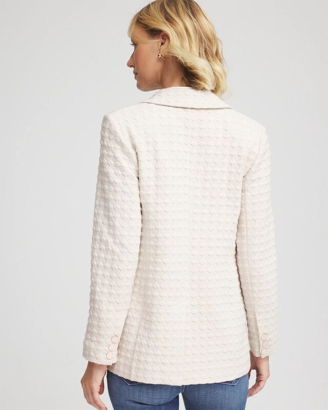 Textured Knit Blazer - image 3